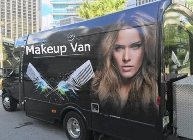 makeup vanity van modification in delhi